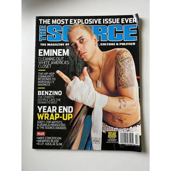 RARE The SOURCE Magazine #173 February 2004 Eminem Benzino Vintage Hip-Hop - Picture 1 of 7